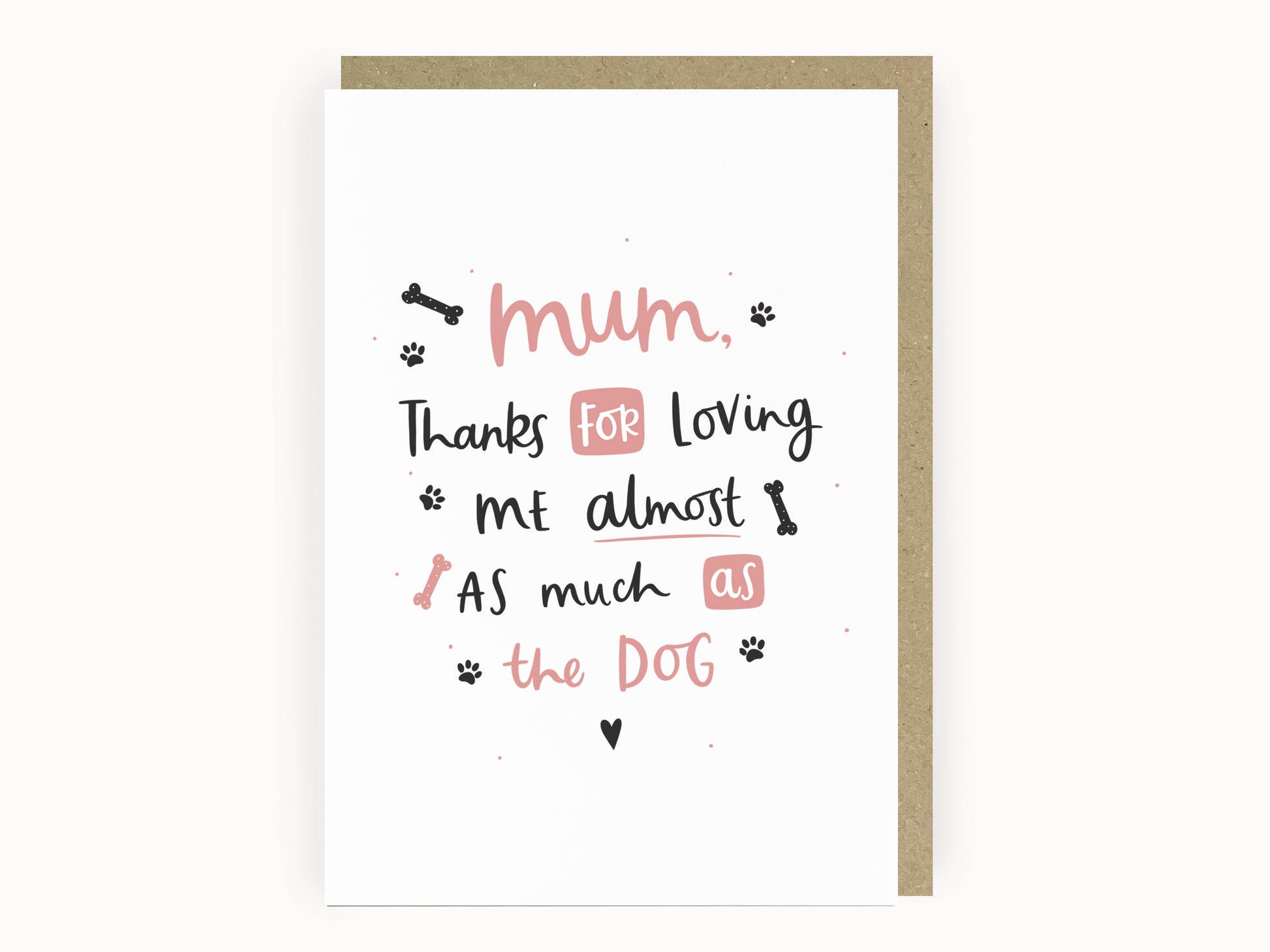 Funny dog mother's day card by abbie imagine