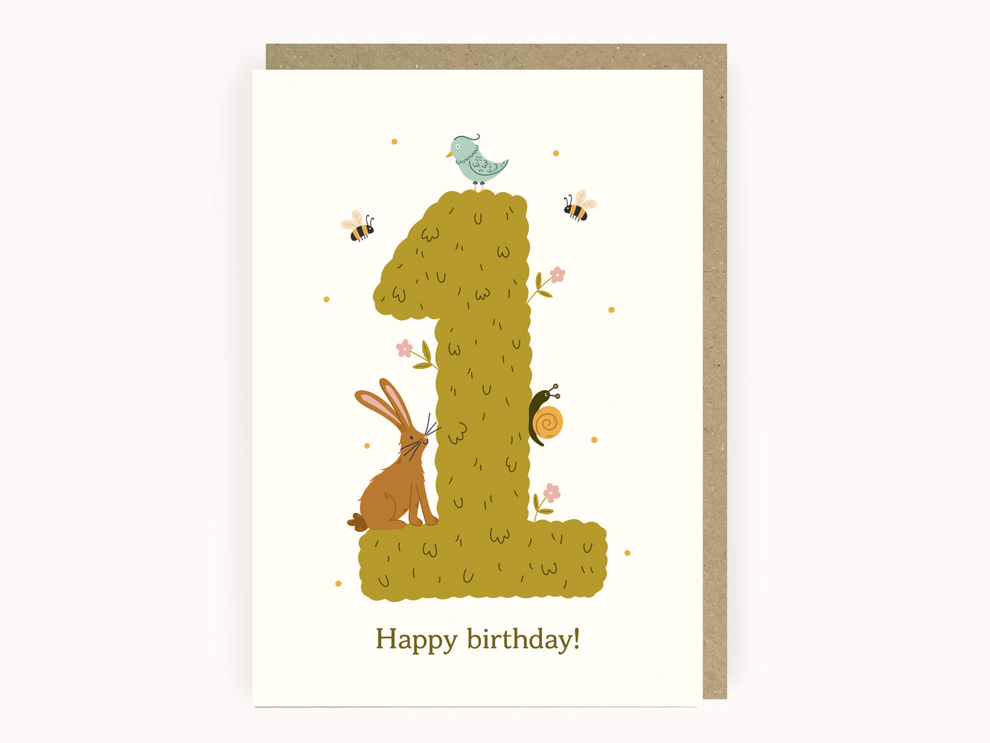 '1' First Birthday Card