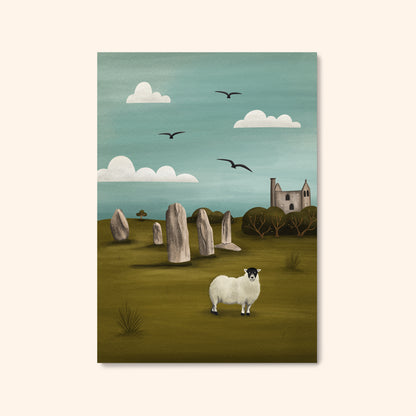 Bodmin Moor Illustrated Print