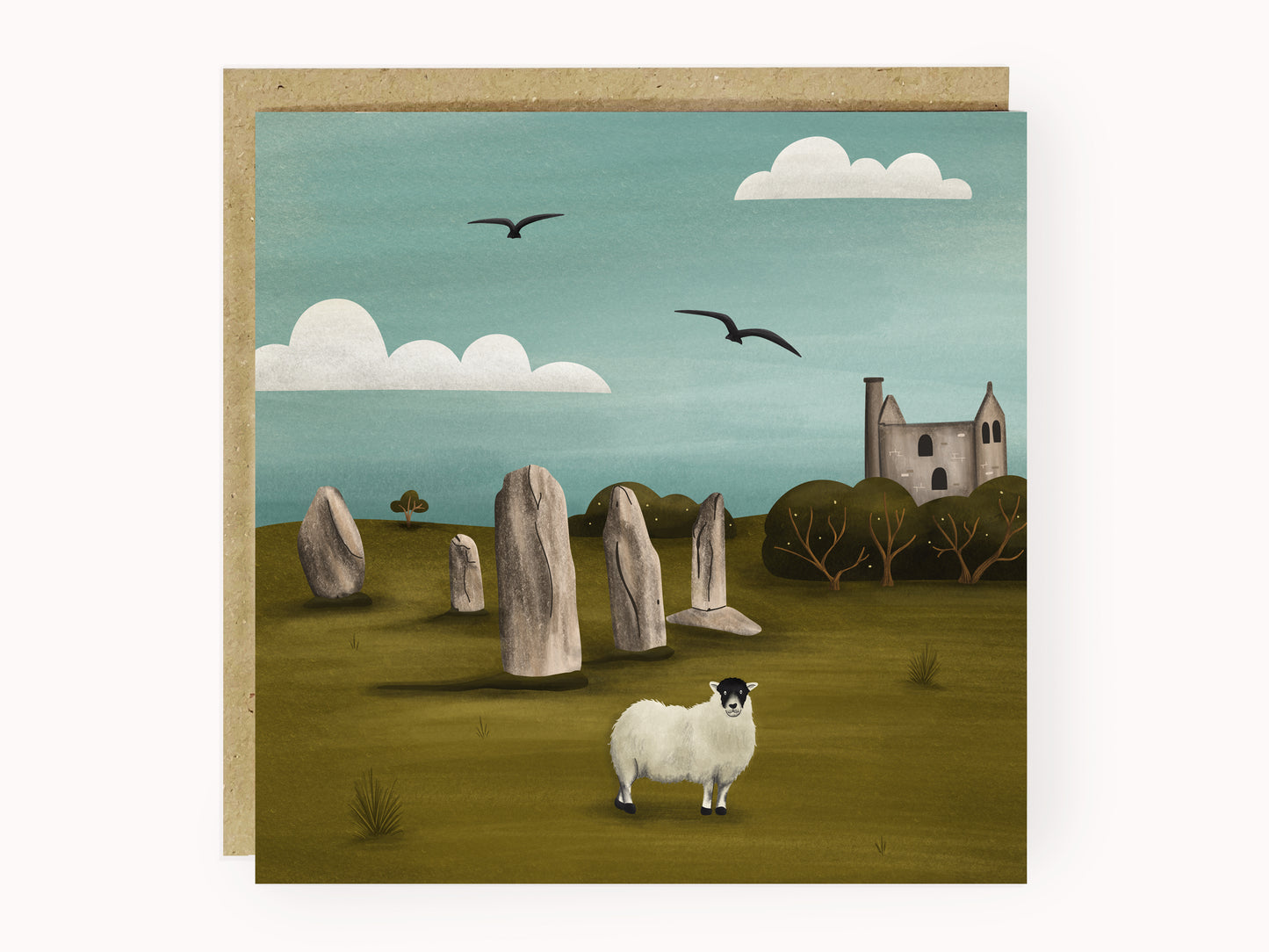 Bodmin Moor Illustrated Card