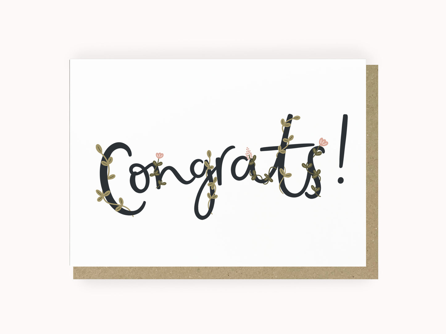 Floral congrats congratulations card by Abbie Imagine