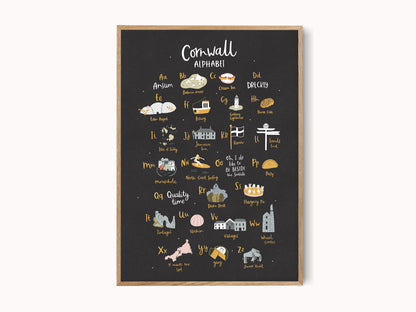 Cornwall Alphabet Print