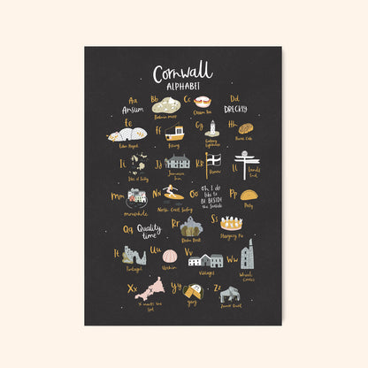 Cornwall Alphabet Print