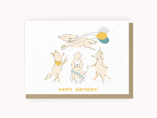 Party Dogs Birthday Card