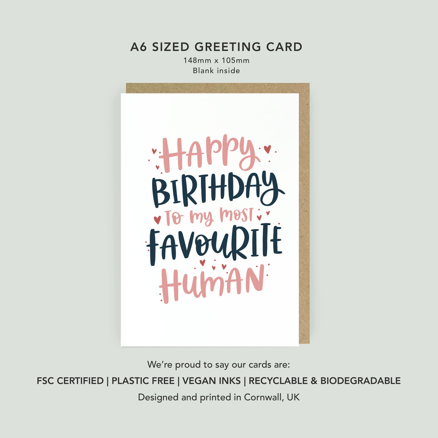 Favourite Human Birthday Card