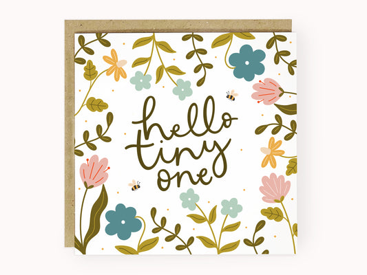 Hello Tiny One New Baby Card