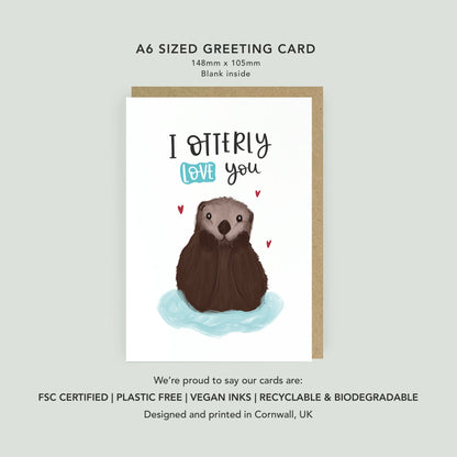 I Otterly Love You Card