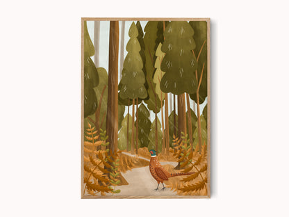 In the Forest Illustrated Print